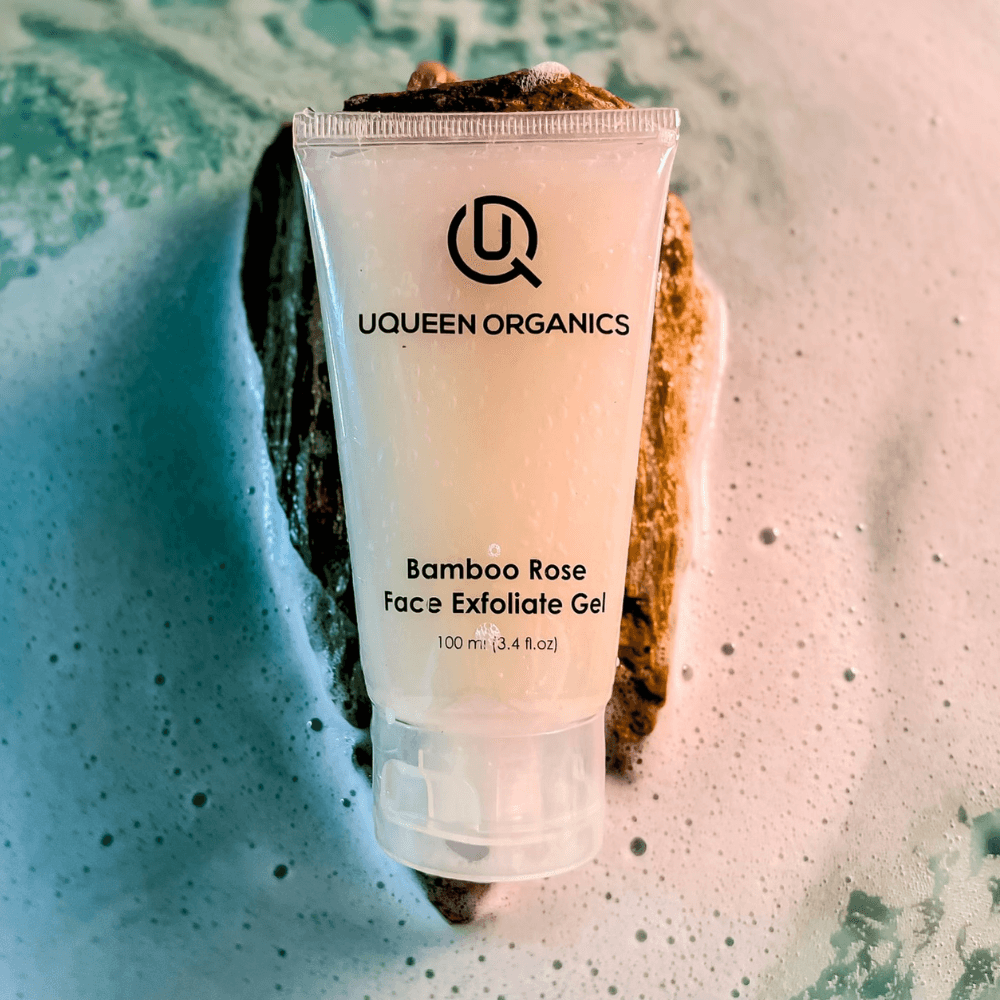 Bamboo Rose Face Exfoliate Gel - uQUEEN ORGANICS